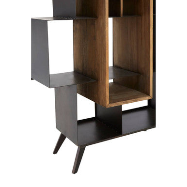 Mason Black Iron Frame Shelf Unit