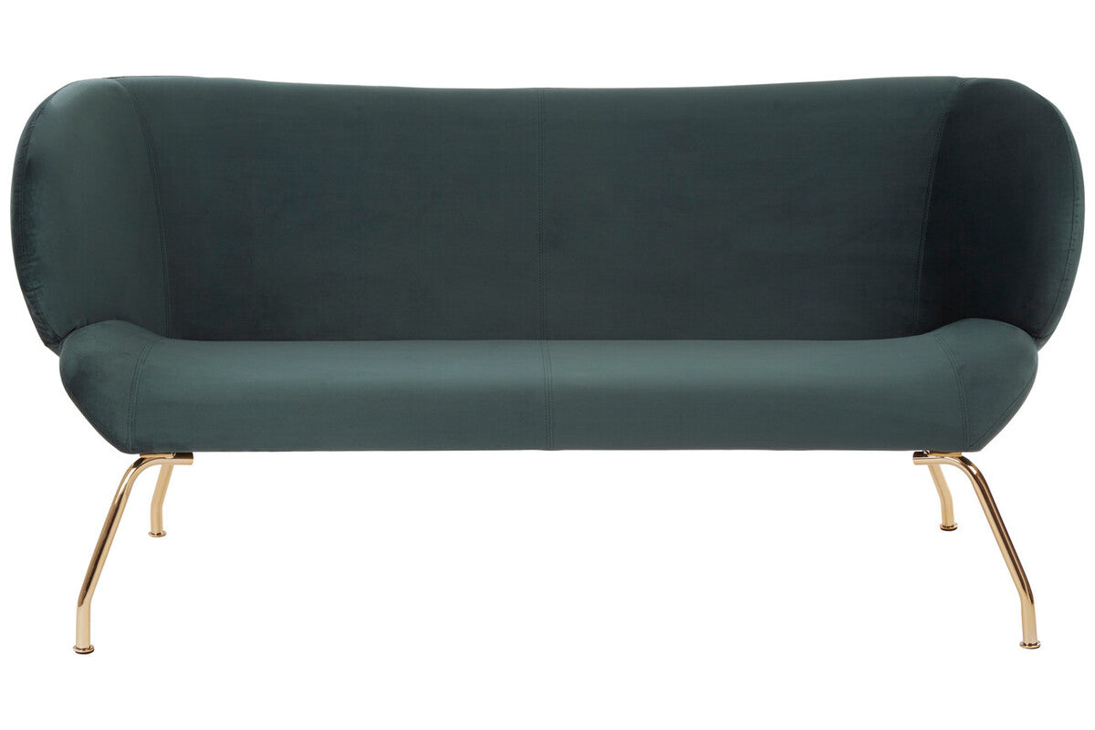 2 Seater Green Sofa, Kolding