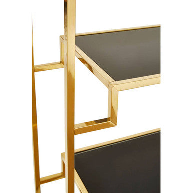 Horizon Rectangular Tempered Glass 6 Tier Shelving Unit