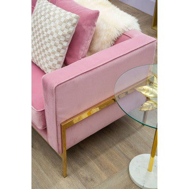 3 Seater Pink Sofa, Rena