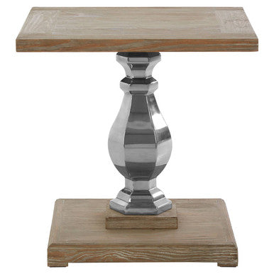 Richmond White Washed Pine Wood Side Table