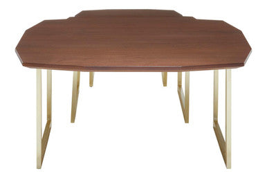 Villi Walnut Wood Veneer Set of 3 Nesting Tables