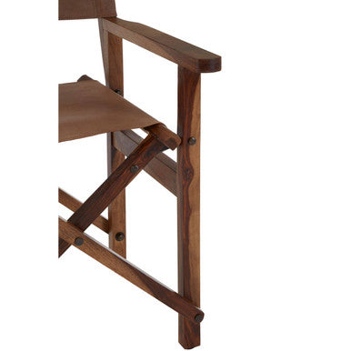 Buffalo Brown Leather Folding Chair
