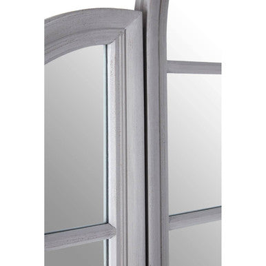 Fret Grey Finish Dressing Table Mirror