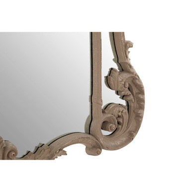 Haniel Antique Grey Finish Ornate Wall Mirror