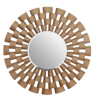 Geela Round Antique Silver Finish Wall Mirror