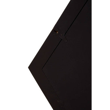 Harlo Ivory and Black Hexagonal Wall Mirror