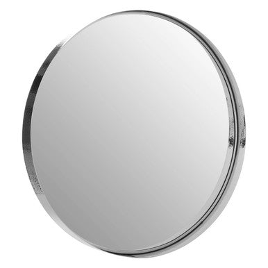 Leonov Large Nickel Finish Wall Mirror