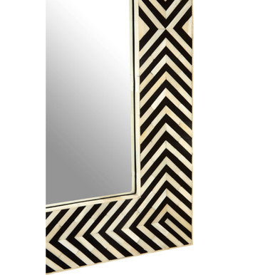 Boho Bone Inlay Frame Wall Mirror