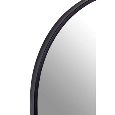 Trento Black Frame Arch Wall Mirror