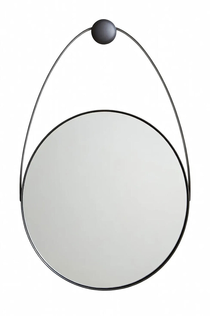 Black Frame Hanging Loop Wall Mirror | Trento