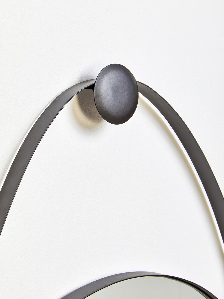 Black Frame Hanging Loop Wall Mirror | Trento