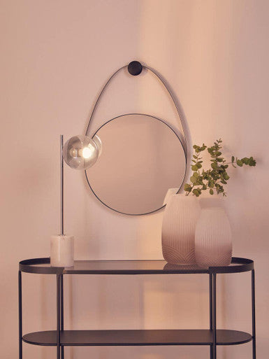 Black Frame Hanging Loop Wall Mirror | Trento