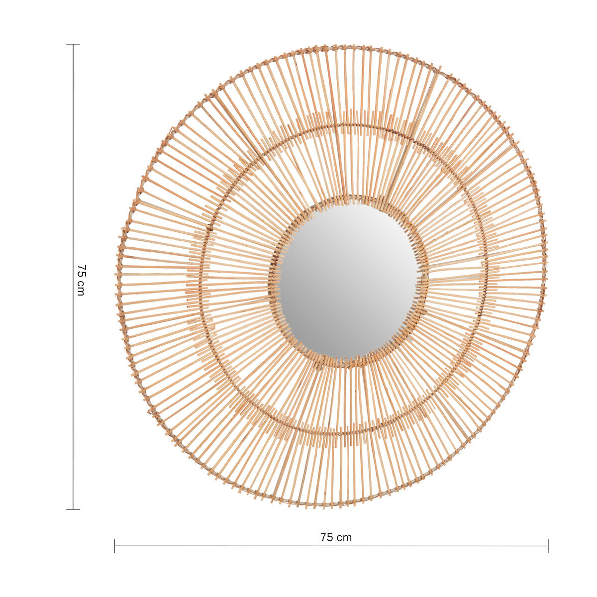Natural Rattan Wall Mirror | Batu