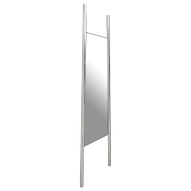 Genoa Silver Finish Frame Floor Mirror