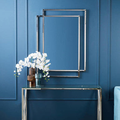 Allure Silver Large Wall Mirror