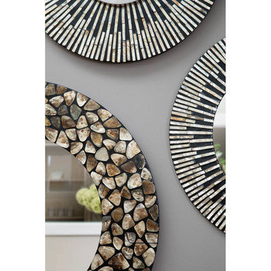 Palu Arise Black And Gold Wall Mirror