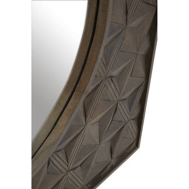 Solana Grey Wash Mango Wood Wall Mirror