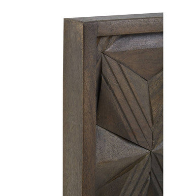 Solana Grey Wash Mango Wood Wall Mirror
