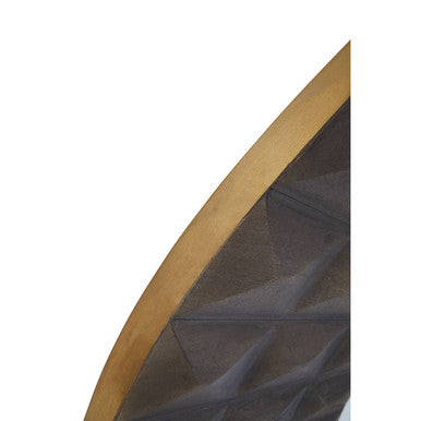 Sipari Mango Wood Round Wall Mirror