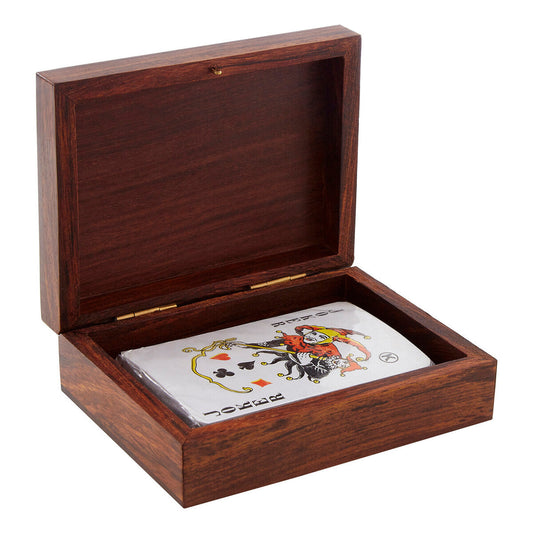 Churchill Games Sheesham Wood Playing Card Box