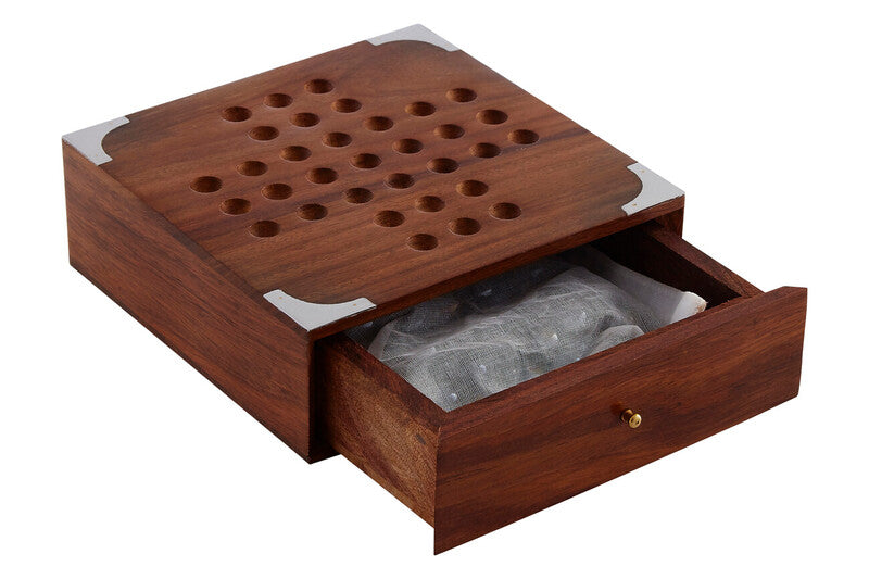 Churchill Games Sheesham Wood Solitaire Game