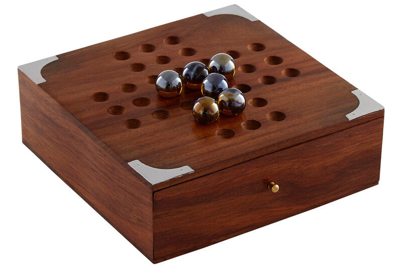 Churchill Games Sheesham Wood Solitaire Game