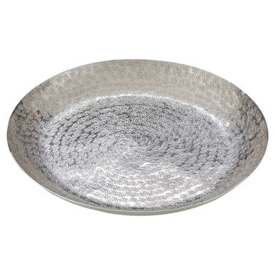 Silver Hammered Effect Plate | Safia