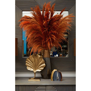 Prato Gold Finish Ginkgo Leaf Sculpture