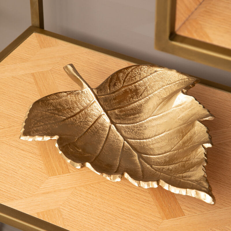 Gold Finish Leaf Dish | Prato