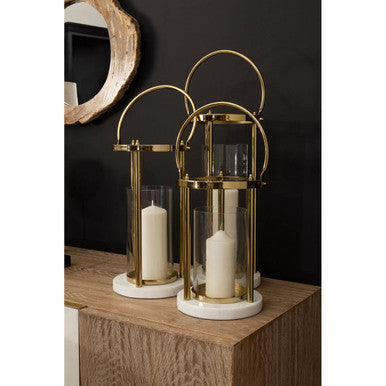Martina Large Hurricane Lamp with Handle