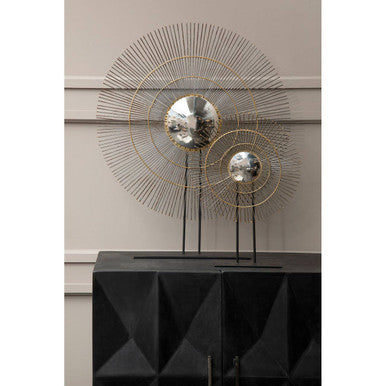 Mirano Small Metallic Finish Quill Sculpture