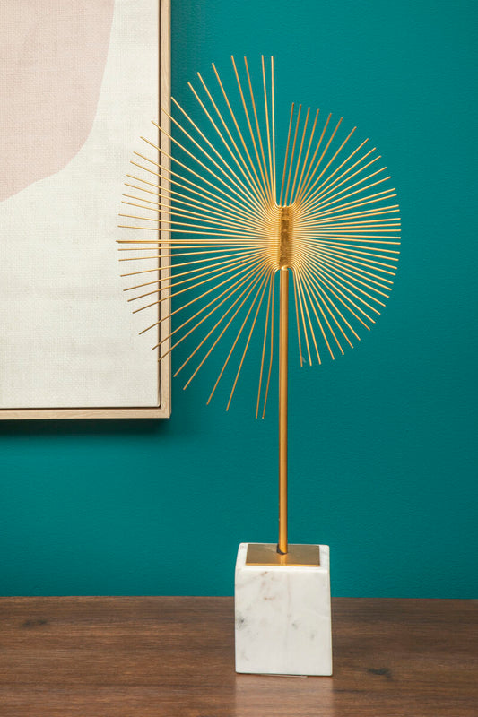 Gold Finish Spiral Sculpture | Mirano