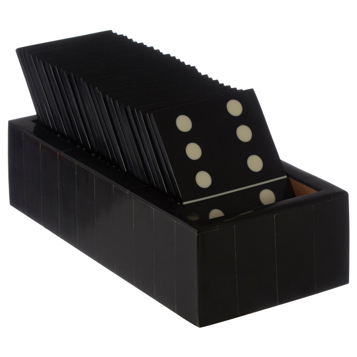 Black Domino Set with Black Dominoes | Churchill Games