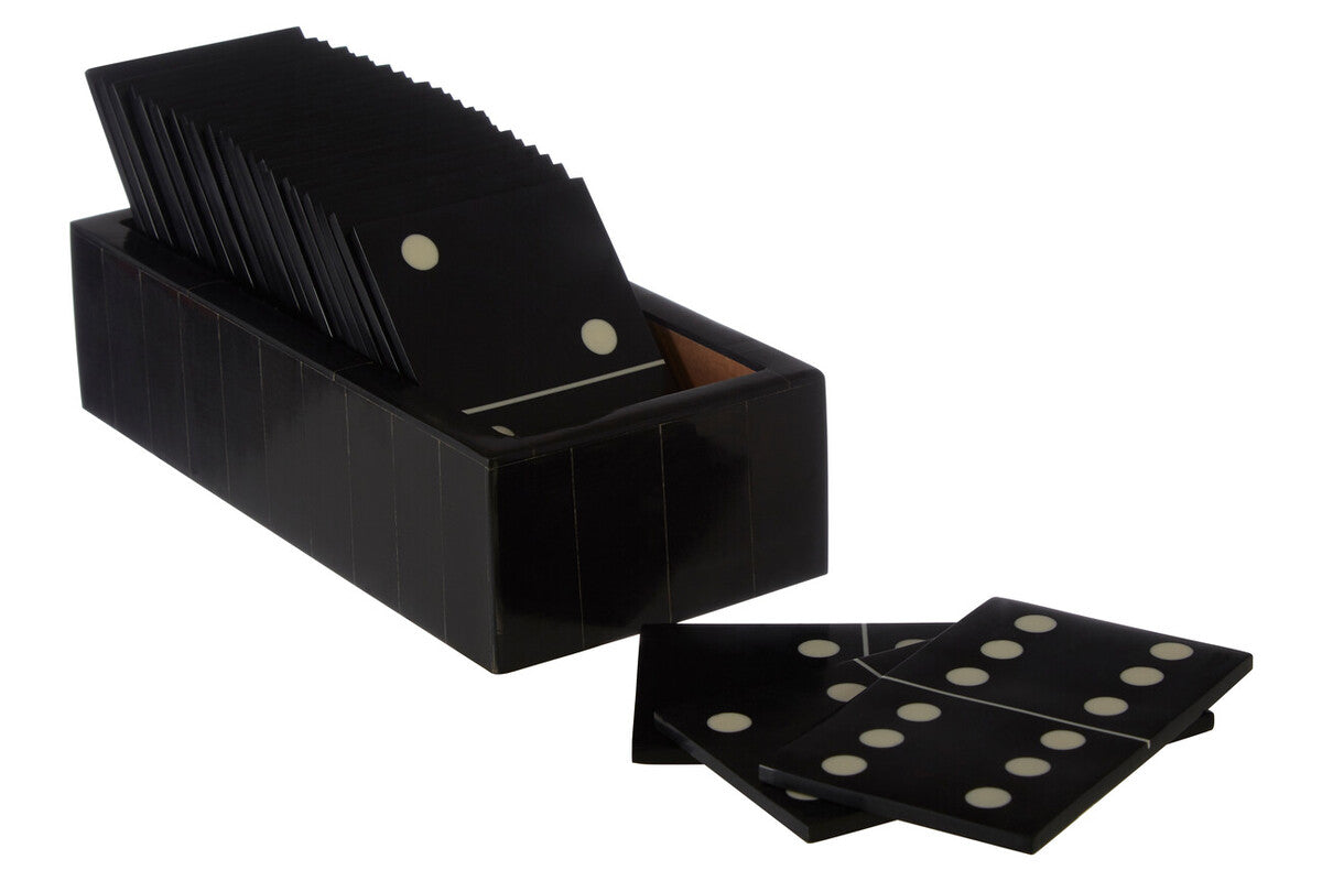 Black Domino Set with Black Dominoes | Churchill Games