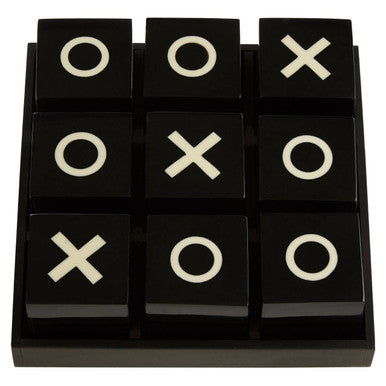 Churchill Games Large Black and White Noughts & Crosses Game