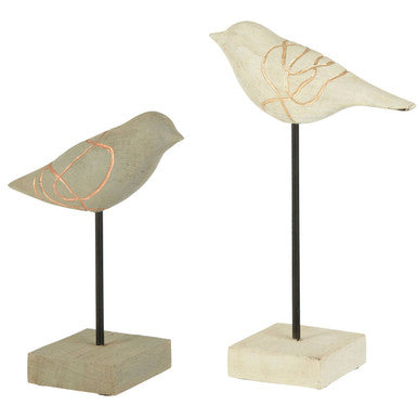 Set of Two Bird Sculptures | Vena