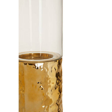 Medium Pillar Gold Candle Holder | Martele