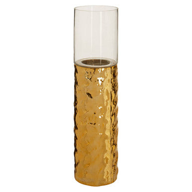 Large Pillar Gold Candle Holder | Martele