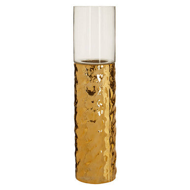 Large Pillar Gold Candle Holder | Martele