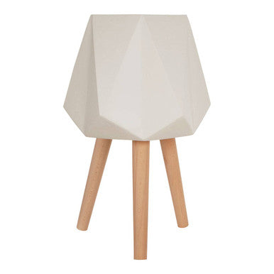 Darnell White Multifaceted Planter