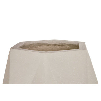 Darnell White Multifaceted Planter