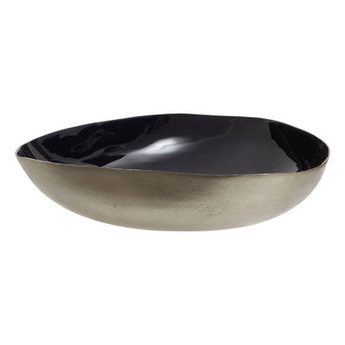 Elva Navy Blue And Gold Trinket Bowl