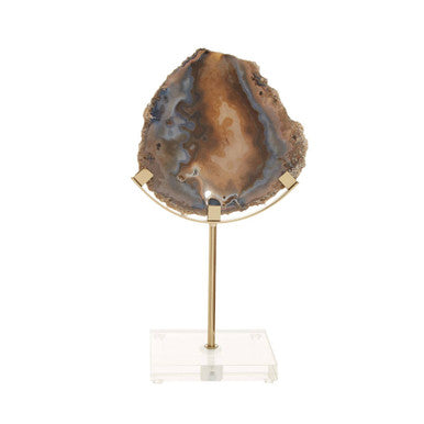 Black and Gold Agate Sculpture | Bowerbird