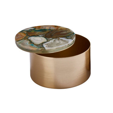 Bowerbird Small Trinket Box with Agate