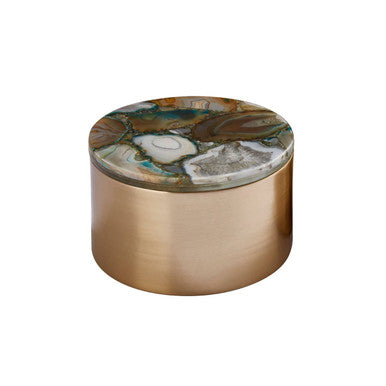 Bowerbird Small Trinket Box with Agate