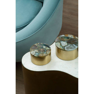 Bowerbird Small Trinket Box with Agate