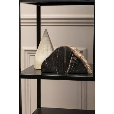 Relic Petrified Wood Pyramid Sculpture