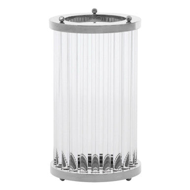 Franklin Large Silver and Glass Candle Holder