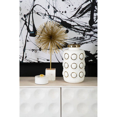 Flos White Marble Storage Jar